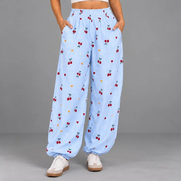 Calça Cereja Azul